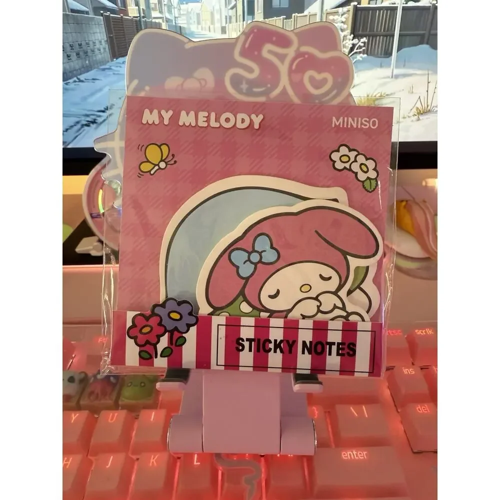 My Melody Sticky Notes Set 2 Designs 20 Sheets Kawaii Stationery 2024 Sanrio